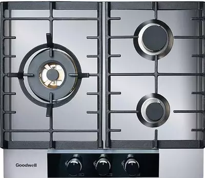 Газовая варочная панель "Goodwell GWP-6323 Х" (Серебристая)