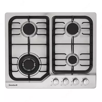 Газовая варочная панель "Goodwell GWP-6402 X" (Серебристая)
