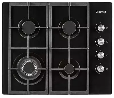 Газовая варочная панель "Goodwell GWP-6407 BG" (Черная)