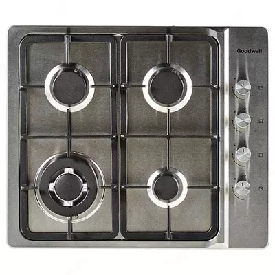 Газовая варочная панель "Goodwell GWP-6408 X" (Серебристая)