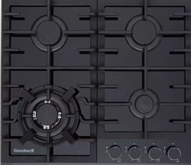 Газовая варочная панель "Goodwell GWP-6422 BG" (Черная)