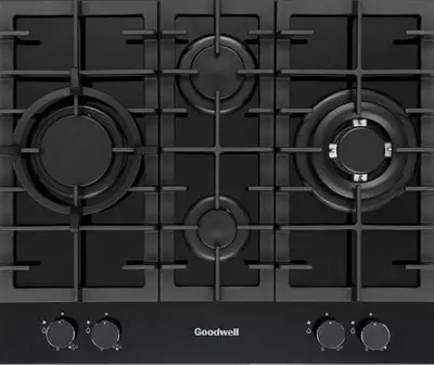 Газовая варочная панель "Goodwell GWP-6424 BG" (Черная)