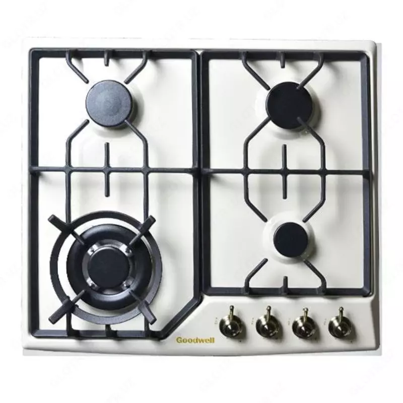 Газовая варочная панель "Goodwell GWP-6425 RI" (Слоновая кость)
