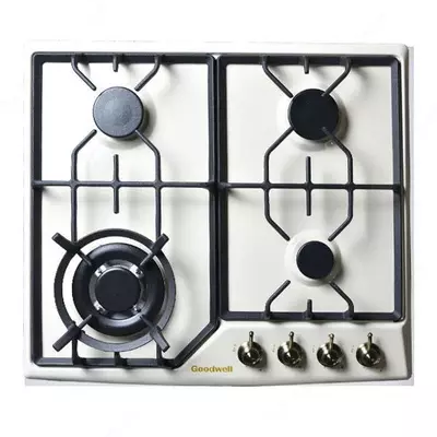 Газовая варочная панель "Goodwell GWP-6425 RI" (Слоновая кость)