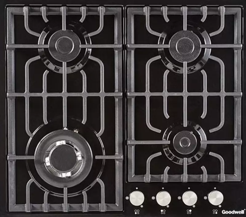 Газовая варочная панель "Goodwell GWP-6461 BG" (Черная)