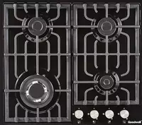 Газовая варочная панель "Goodwell GWP-6461 BG" (Черная)