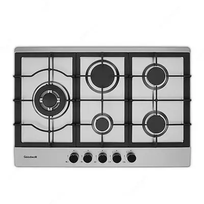 Газовая варочная панель "Goodwell GWP-7505 XL" (Стальная)