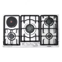 Комбинированная варочная панель "Goodwell GWP-9461 X" (Стальная)