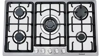 Газовая варочная панель "Goodwell GWP-9563 X" (Стальная)