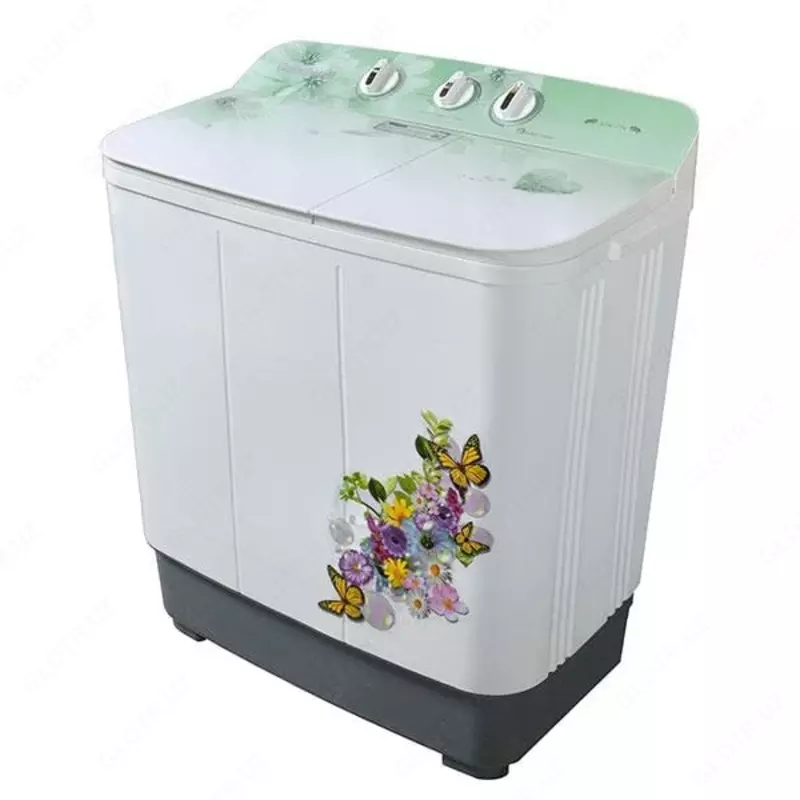 Стиральная машина полуавтомат "Goodwell GSW 734" (Белая+декор) 7/5.5 кг - 1 512 500 сум