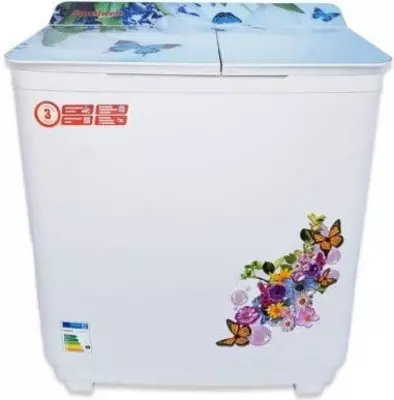 Стиральная машина полуавтомат "Goodwell GSW 736" (Белая+декор) 7/5.5 кг