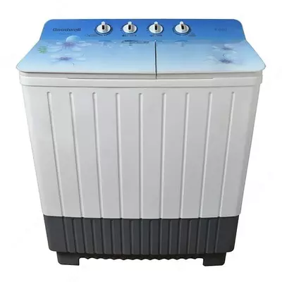 Стиральная машина полуавтомат "Goodwell GTW 901" (Белая/серая+декор) 9/5.5 кг