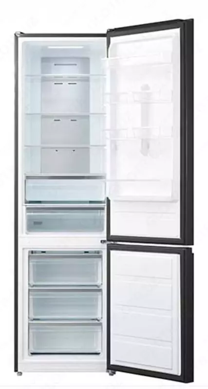 Бытовой двухкамерный холодильник "Goodwell GW B318 BGL2" (Черный) - 7 925 500 сум