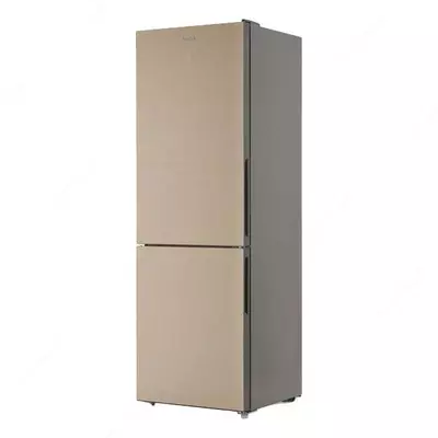 "Goodwell GW B318 GGL2" ikki kamerali maishiy muzlatgich (Oltin shisha)