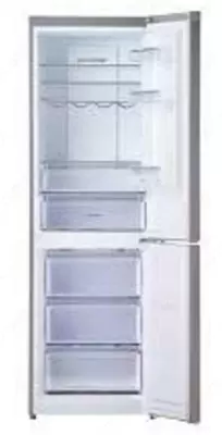 Ikki kamerali maishiy muzlatgich "Goodwell GW B318 XL2" (kumush)