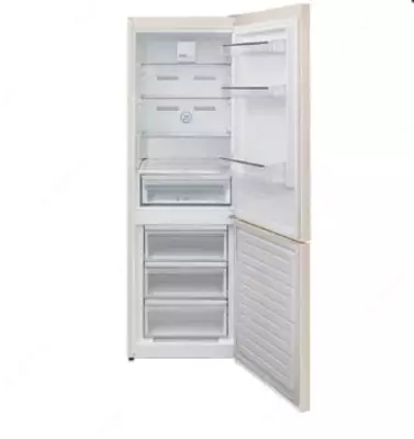 Бытовой двухкамерный холодильник "Goodwell GW B324 BL6" (Бежевый)