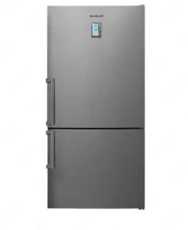 Бытовой двухкамерный холодильник "Goodwell GW B324 ХL6" (Стальной)