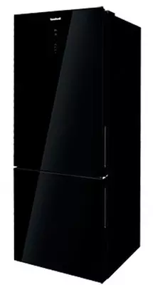 Бытовой двухкамерный холодильник "Goodwell GW B432 BGL2" (Черный)