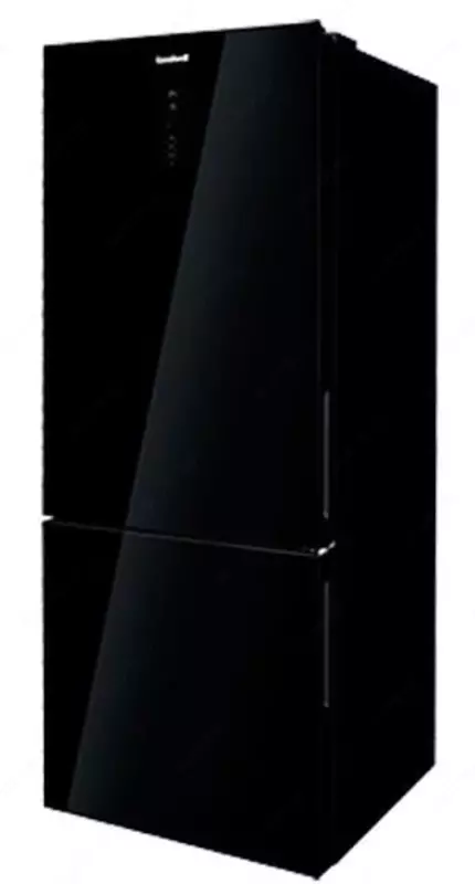 Бытовой двухкамерный холодильник "Goodwell GW B432 BGL2" (Черный)