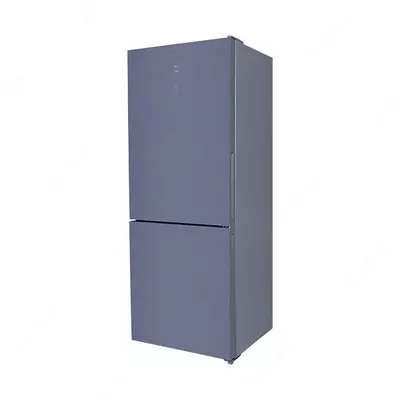 Бытовой двухкамерный холодильник "Goodwell GW B432 GRGL2" (Синее стекло)