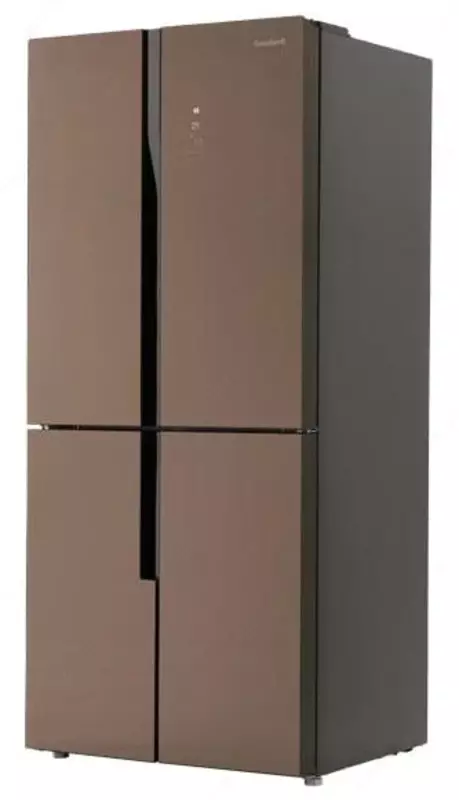 Бытовой двухкамерный холодильник "Goodwell S422 GRGL2" (Бутылочно-золотистый)