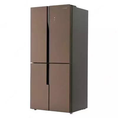 Бытовой двухкамерный холодильник "Goodwell S422 GRGL2" (Бутылочно-золотистый)