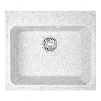 Кухонная мойка Goodwell GRS T0102W / 570 Белый