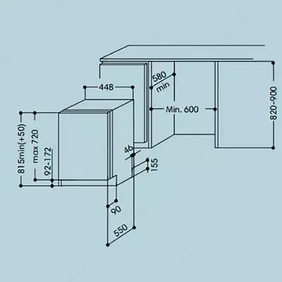 Посудомоечная машина Goodwell GW 1045 BI