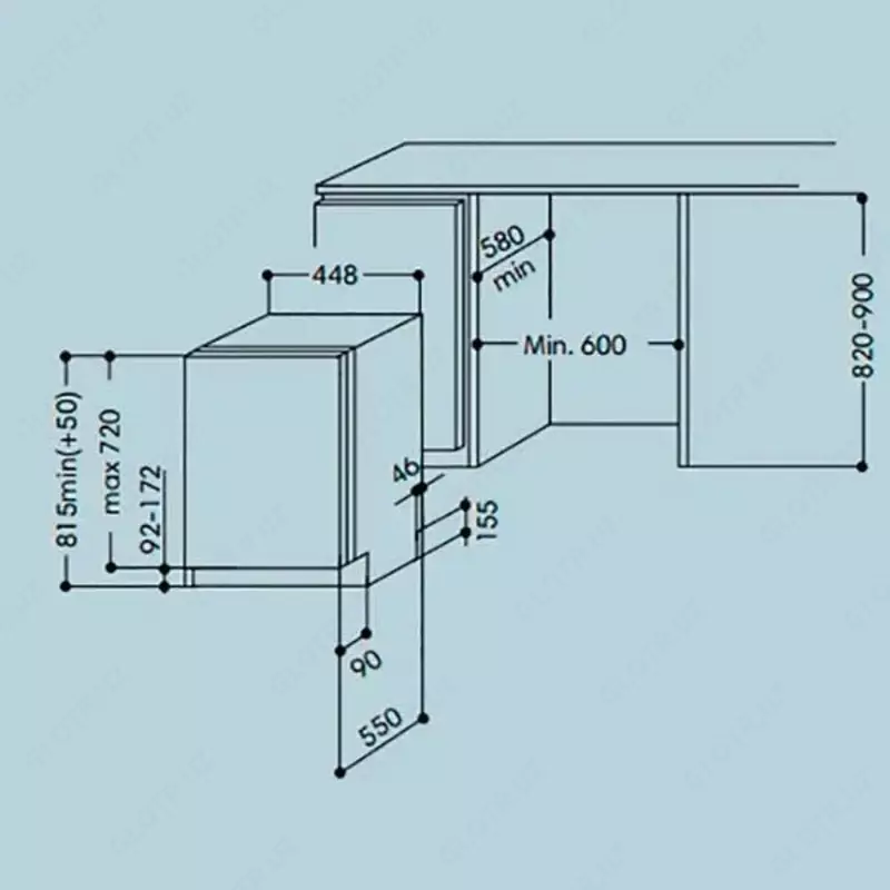 Idish yuvish mashinasi Goodwell GW 0845 X