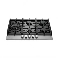 Газовая варочная панель "Hofmann NUOVO CTN751S/HF" (Серебристая/черная)