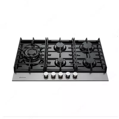 Газовая варочная панель "Hofmann NUOVO CTN751S/HF" (Серебристая/черная)