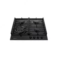 Газовая варочная панель "Hofmann VETRO CTV641BG/HF" (Черная)