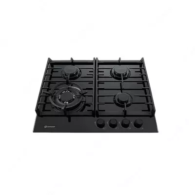Газовая варочная панель "Hofmann VETRO CTV641BG/HF" (Черная)