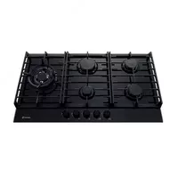 Газовая варочная панель "Hofmann VETRO CTV751BG-1/HF" (Черная)