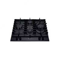Газовая варочная панель "Hofmann VETRO CTV641TRBG-1/HF" (Черная)