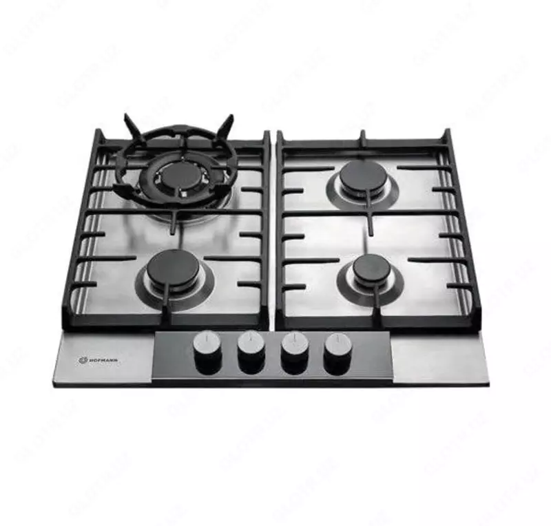 Газовая варочная панель "Hofmann MIRROR CTM641MGIX/HF" (Серебристая)