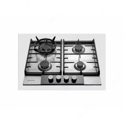 Газовая варочная панель "Hofmann MIRROR CTM641MGIX/HF" (Серебристая)