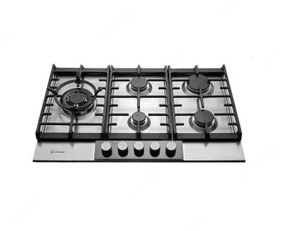 Газовая варочная панель "Hofmann MIRROR CTM751MGIX/HF" (Серебристая)