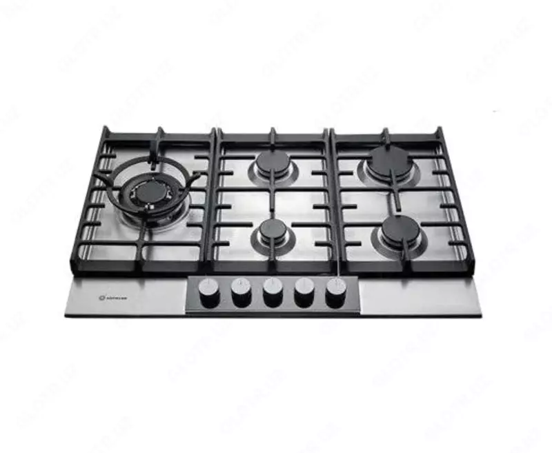 Газовая варочная панель "Hofmann MIRROR CTM751MGIX/HF" (Серебристая)