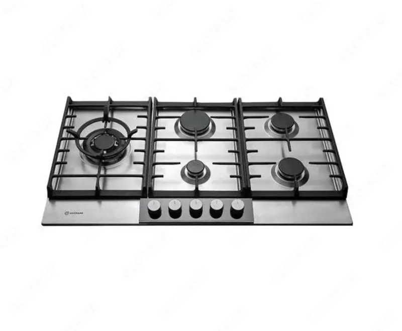 Газовая варочная панель "Hofmann MIRROR CTM951MGIX/HF" (Серебристая)