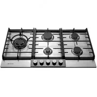 Газовая варочная панель "Hofmann MIRROR CTM951MGIX/HF" (Серебристая) - 4 053 500 сум