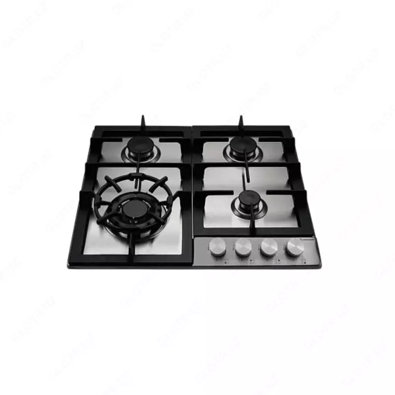 Газовая варочная панель "Hofmann PANACEA CTS641BTIX-1/HF" (Серебристая)