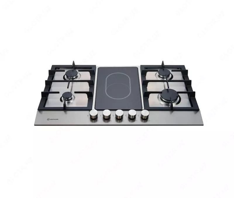 Комбинированная варочная панель "Hofmann PANACEA CTBS941CCO/HF" (Серебристая)