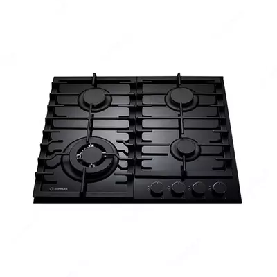 Газовая варочная панель "Hofmann BASIC CTBS641CBFG-1/HF" (Черная)
