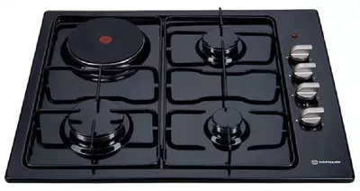 Комбинированная варочная панель "Hofmann BASIC CTBS631BKS/HF" (Черная)