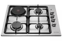 Комбинированная варочная панель "Hofmann BASIC CTBS631IXS/HF" (Серебристая)