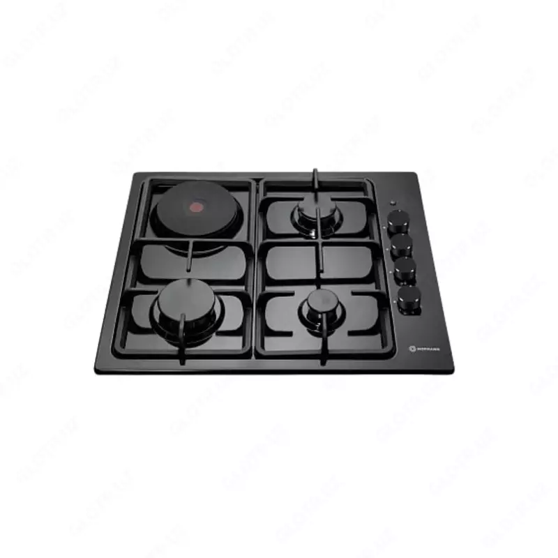 Комбинированная варочная панель "Hofmann BASIC CTBS631CBKS/HF" (Черная) - 1 875 500 сум
