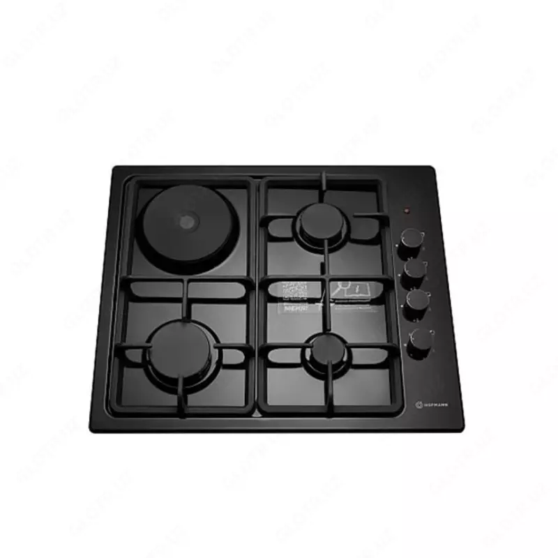 Комбинированная варочная панель "Hofmann BASIC CTBS631CBKS/HF" (Черная)