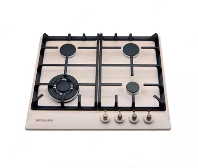 Газовая варочная панель "Hofmann CLASSICO CH641TR2(OW)/HF" (Слоновая кость)