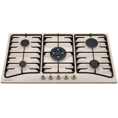 Газовая варочная панель "Hofmann CLASSICO CH951TR2(OW)/HF" (Слоновая кость)